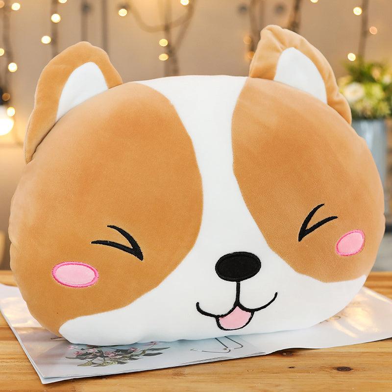 Markie the Shiba Inu Puppy Throw Pillow or Matching Blanket - Divine Heart L.A.