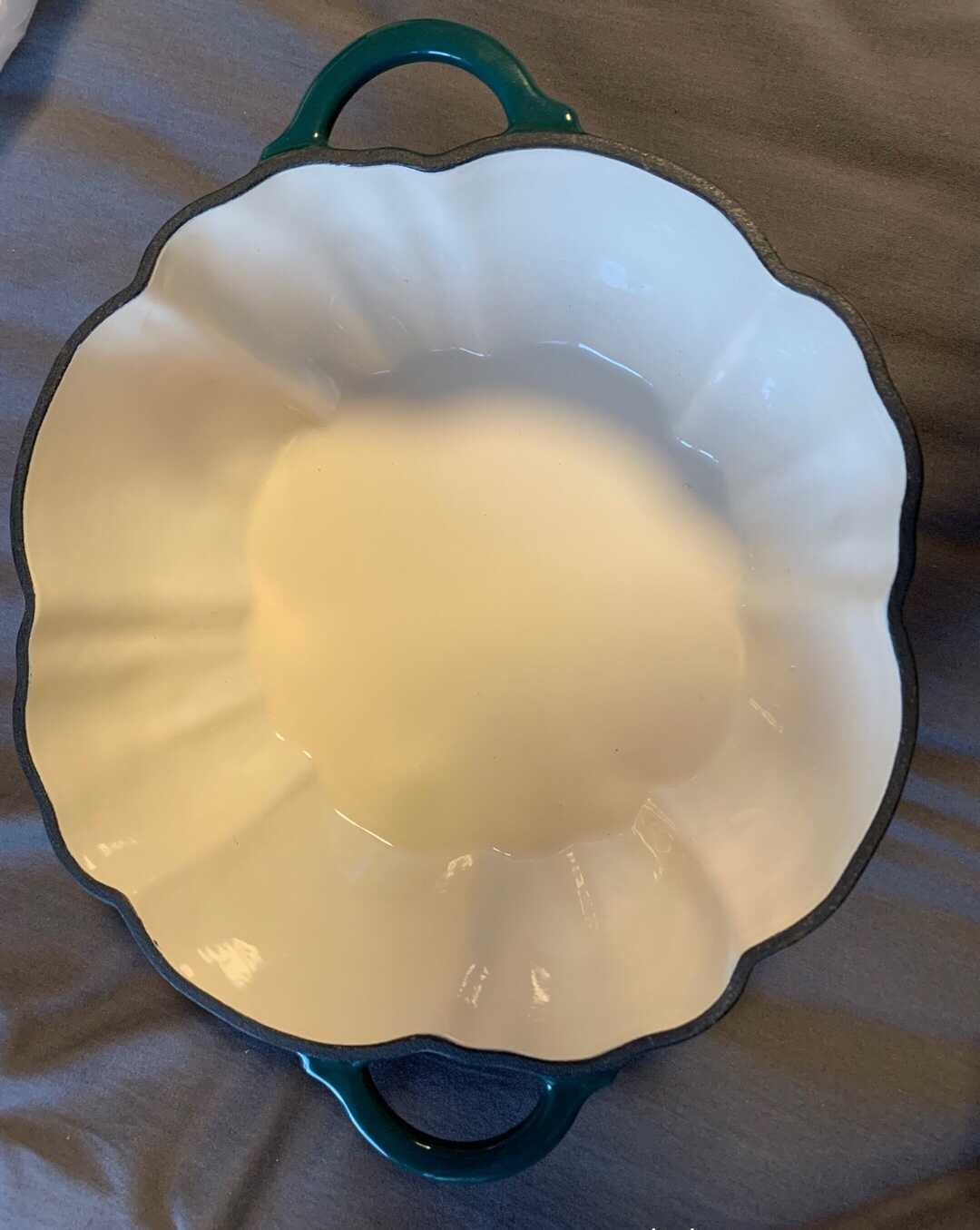 Modern Farmhouse Enameled Pumpkin Cast Iron Pot - Divine Heart L.A.