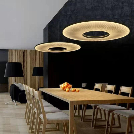 Modern Scandi Pleated Cloth and Iron Chandelier - Divine Heart L.A.