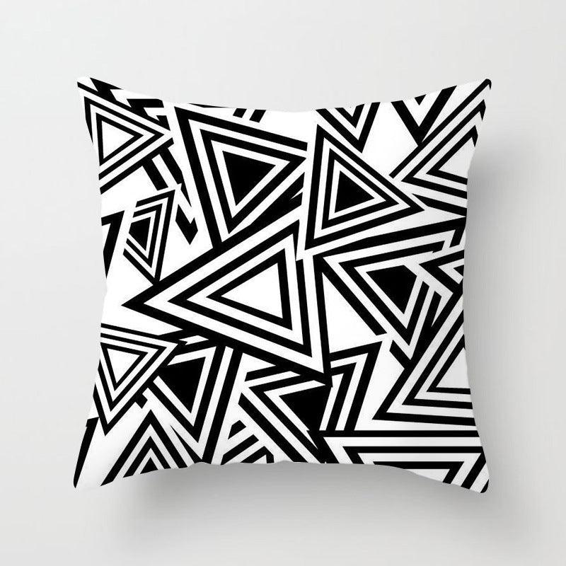 Mr Zebra Geometric Throw Pillow - Divine Heart L.A.