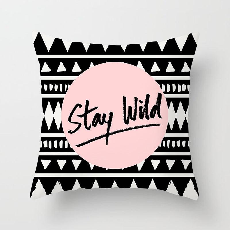 Mr Zebra Geometric Throw Pillow - Divine Heart L.A.