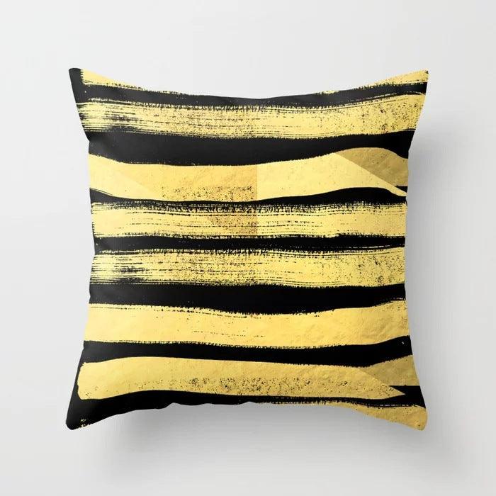 Mr Zebra Geometric Throw Pillow - Divine Heart L.A.