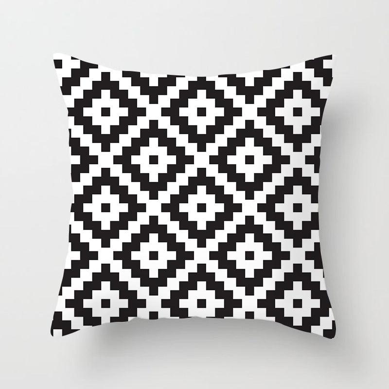 Mr Zebra Geometric Throw Pillow - Divine Heart L.A.