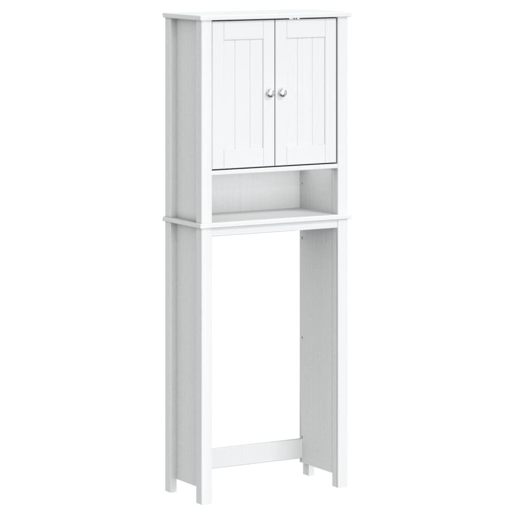 Over - the - Toilet Storage BERG White 23.6"x10.6"x64.8" Solid Wood - Divine Heart L.A.