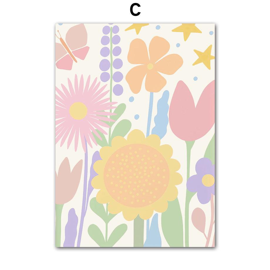 Rainbows & Sunflowers Wall Art Painting on Canvas - Divine Heart L.A.