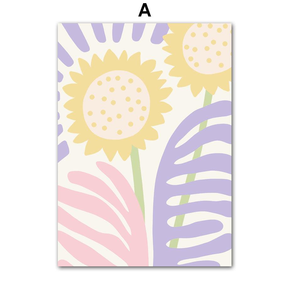 Rainbows & Sunflowers Wall Art Painting on Canvas - Divine Heart L.A.