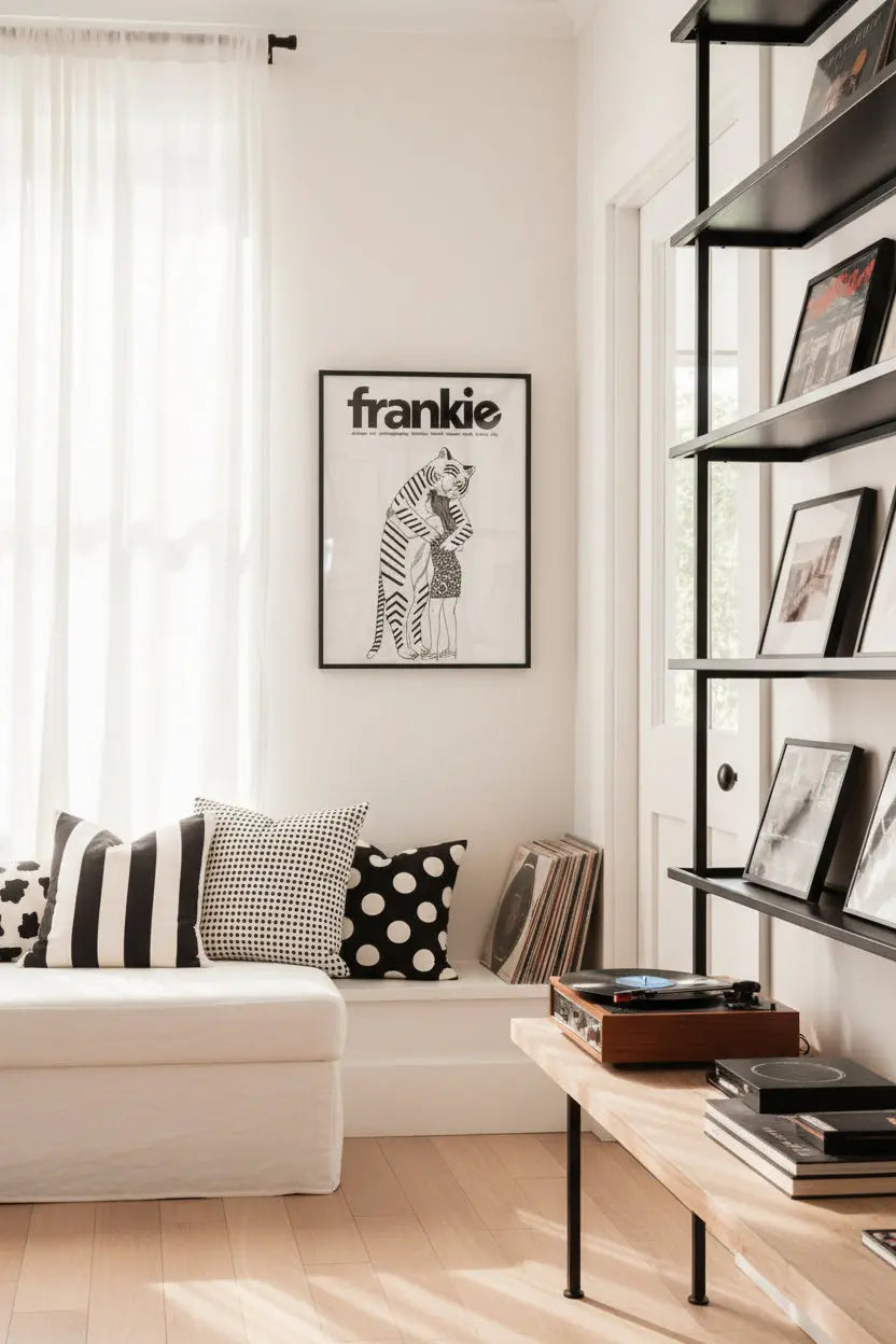 Retro Frankie Framed Canvas Collection Artfully Speaking