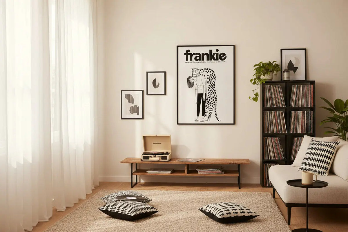 Retro Frankie Framed Canvas Collection Artfully Speaking