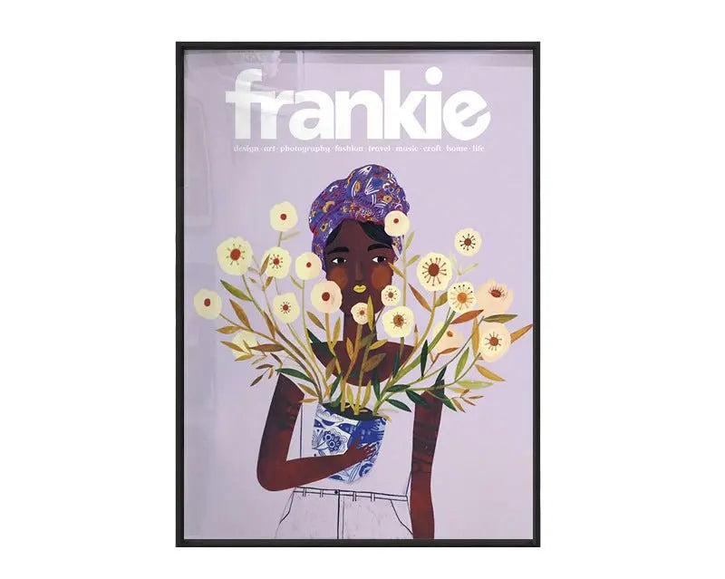 Retro Frankie Framed Canvas Collection Artfully Speaking