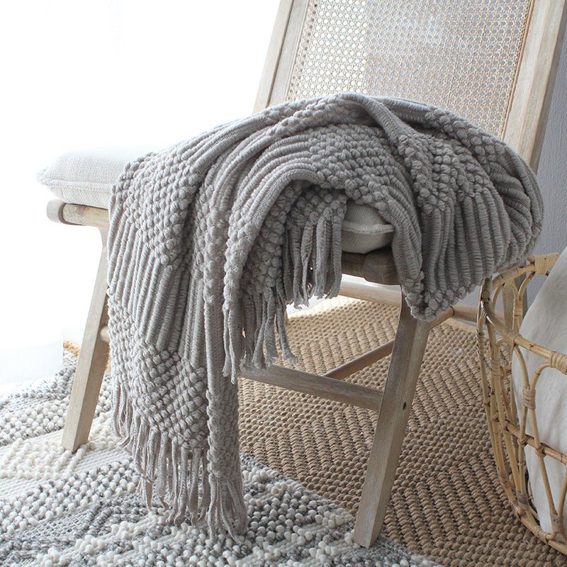 Scandi South Textured Knit Blanket - Divine Heart L.A.