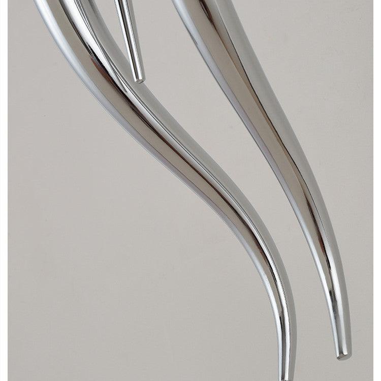 Sicilian Horn Wall Sconce in Silver - Divine Heart L.A.