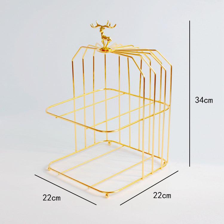 Simple Luxuries Gold Plated Ceramic Dessert Display Rack - Divine Heart L.A.