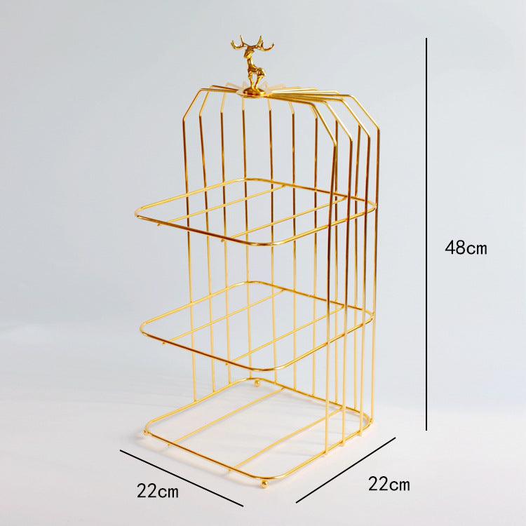 Simple Luxuries Gold Plated Ceramic Dessert Display Rack - Divine Heart L.A.