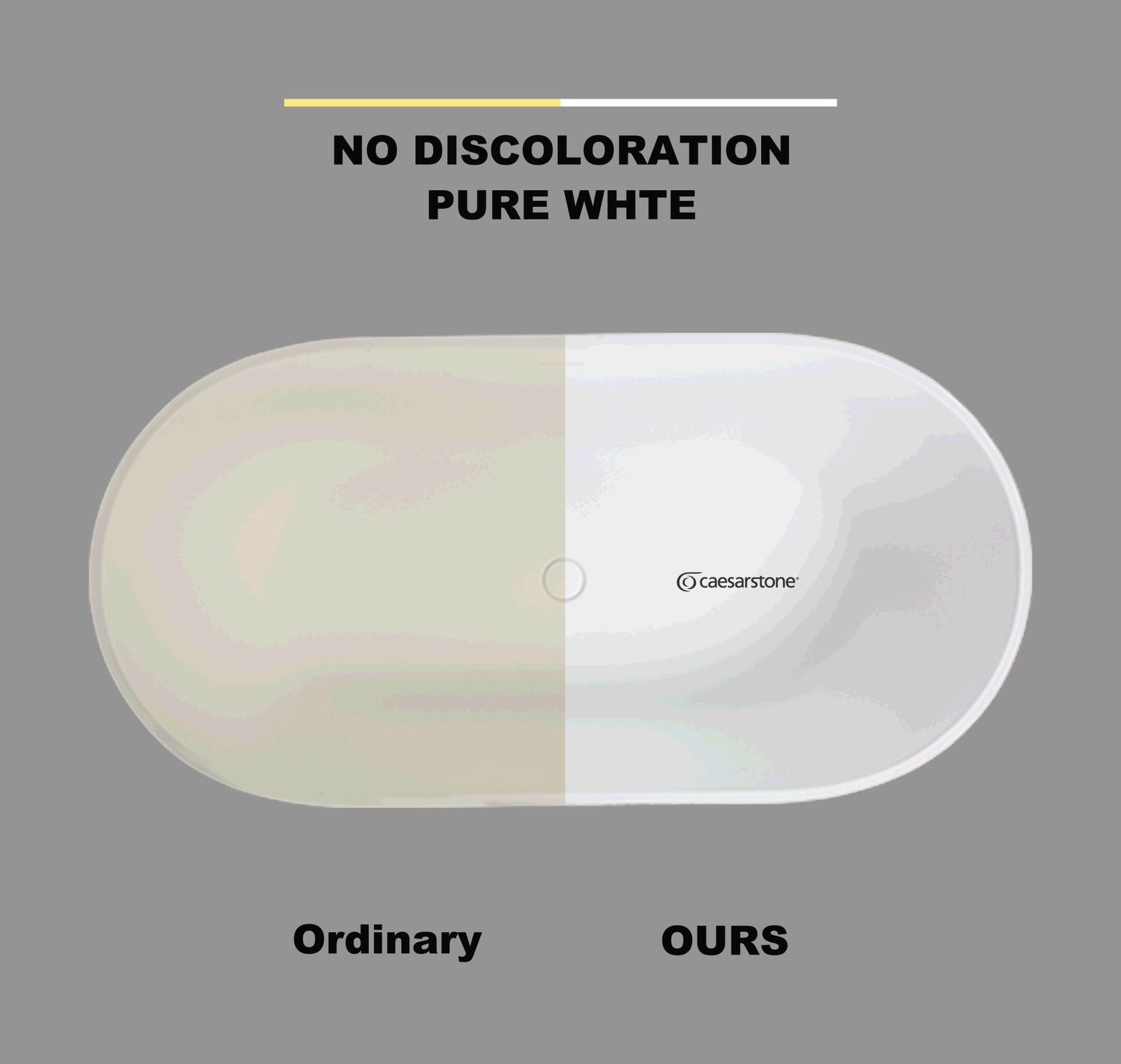 Solid Surface Freestanding Column Style Soaking Bathtub with Overflow and Drain, Matte White Finish, cUPC Certified - 67*29.5 23S13 - 67 - Divine Heart L.A.