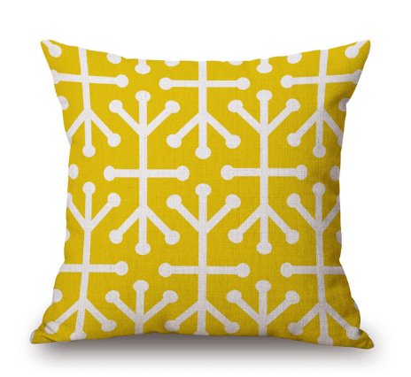 Summer Leaves Geometric Cushion Cover Collection - Divine Heart L.A.