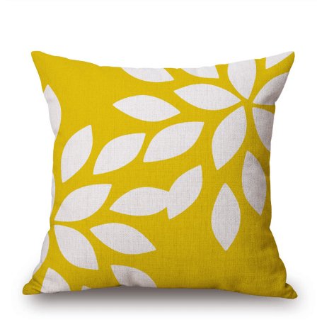 Summer Leaves Geometric Cushion Cover Collection - Divine Heart L.A.