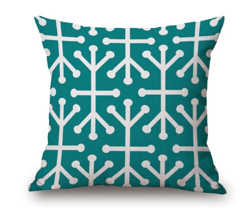 Summer Leaves Geometric Cushion Cover Collection - Divine Heart L.A.
