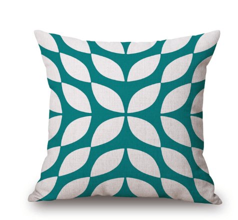 Summer Leaves Geometric Cushion Cover Collection - Divine Heart L.A.