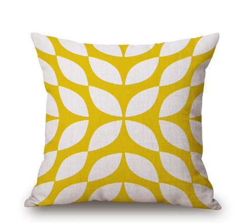 Summer Leaves Geometric Cushion Cover Collection - Divine Heart L.A.