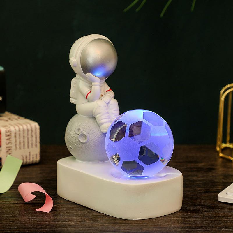 The Little Dreamer Astronaut Glowing Crystal Ball Night Light - Divine Heart L.A.