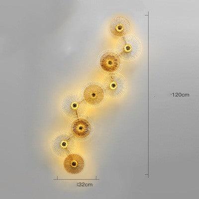 Walk of the Lotus Glass Wall Light - Divine Heart L.A.